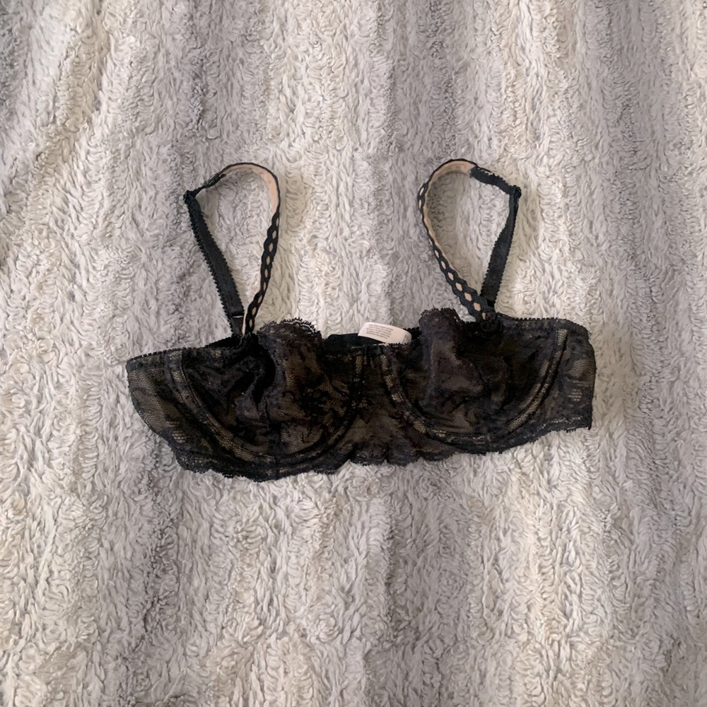Victoria Secret Black Lace Vintage Bra